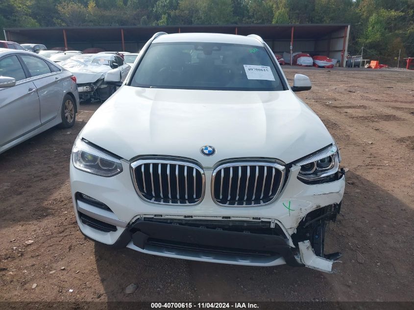 2021 BMW X3 Sdrive30I VIN: 5UXTY3C01M9H17478 Lot: 40700615