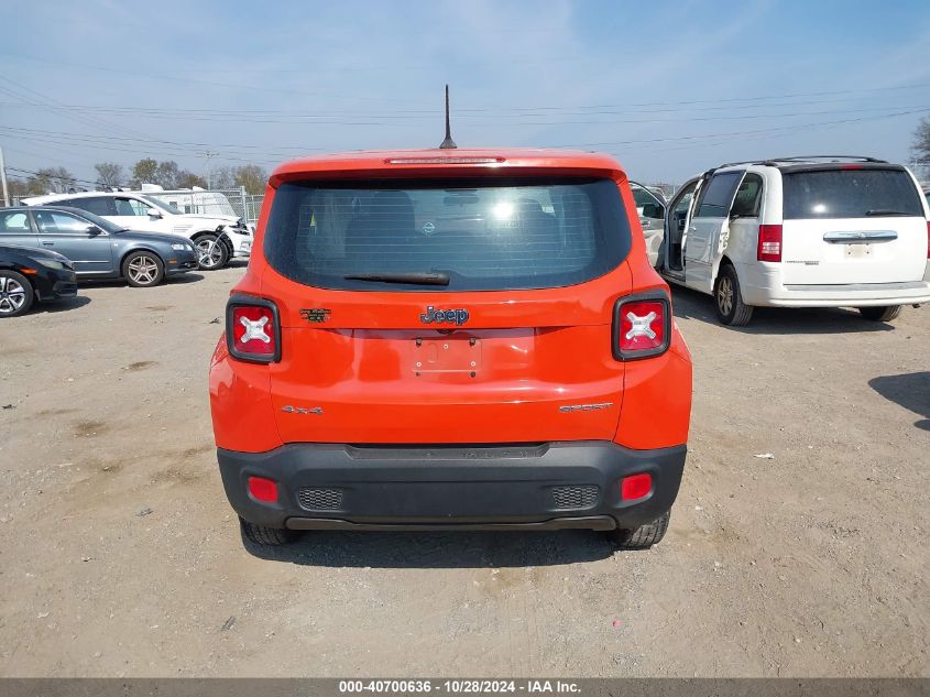 2016 Jeep Renegade Sport VIN: ZACCJBAT3GPC86235 Lot: 40700636