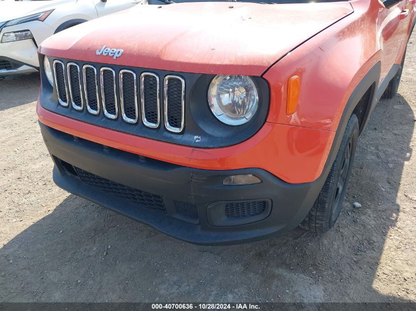 2016 Jeep Renegade Sport VIN: ZACCJBAT3GPC86235 Lot: 40700636