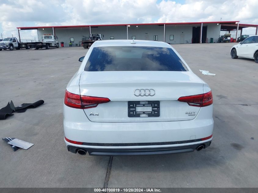 2017 Audi A4 2.0T Season Of Audi Ultra Premium VIN: WAUKMAF42HN043831 Lot: 40700819