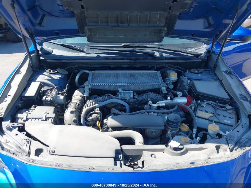 2022 SUBARU WRX VIN: JF1VBAF61N9007775