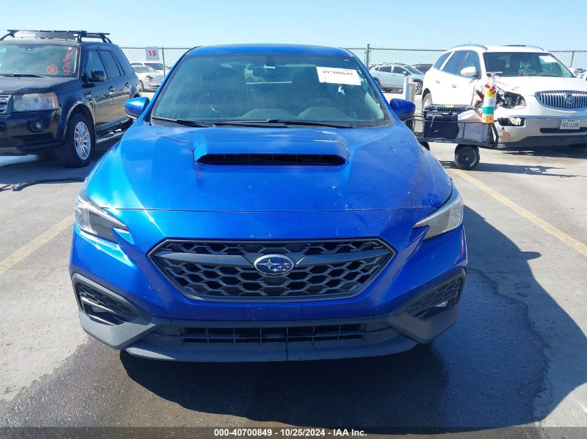 2022 SUBARU WRX VIN: JF1VBAF61N9007775
