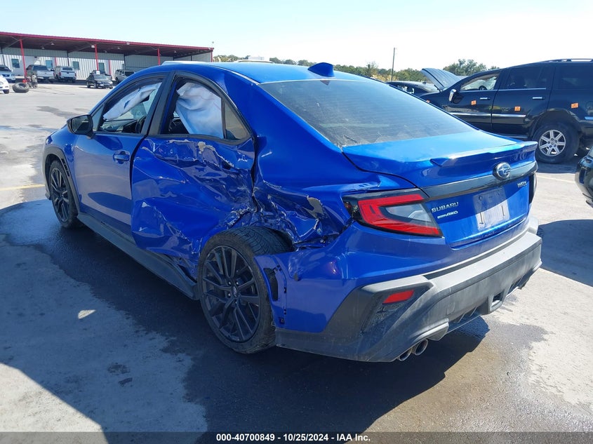 2022 SUBARU WRX VIN: JF1VBAF61N9007775