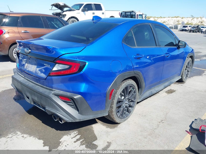 2022 SUBARU WRX VIN: JF1VBAF61N9007775