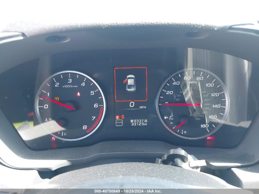 2022 SUBARU WRX VIN: JF1VBAF61N9007775