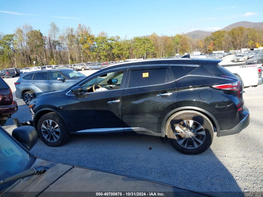 2018 Nissan Murano Sl VIN: 5N1AZ2MH7JN120870 Lot: 40700875