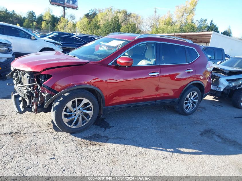 2015 Nissan Rogue Sl VIN: 5N1AT2MVXFC887137 Lot: 40701048