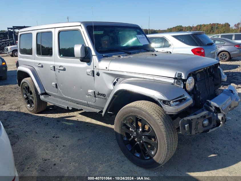 2021 Jeep Wrangler Unlimited High Altitude 4X4 VIN: 1C4HJXEN4MW608247 Lot: 40701064