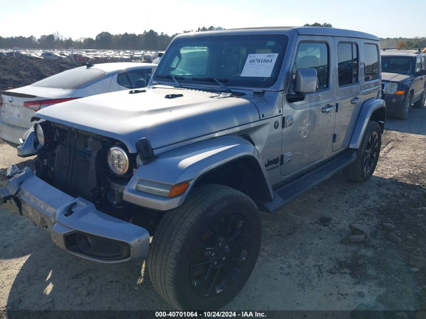 2021 Jeep Wrangler Unlimited High Altitude 4X4 VIN: 1C4HJXEN4MW608247 Lot: 40701064