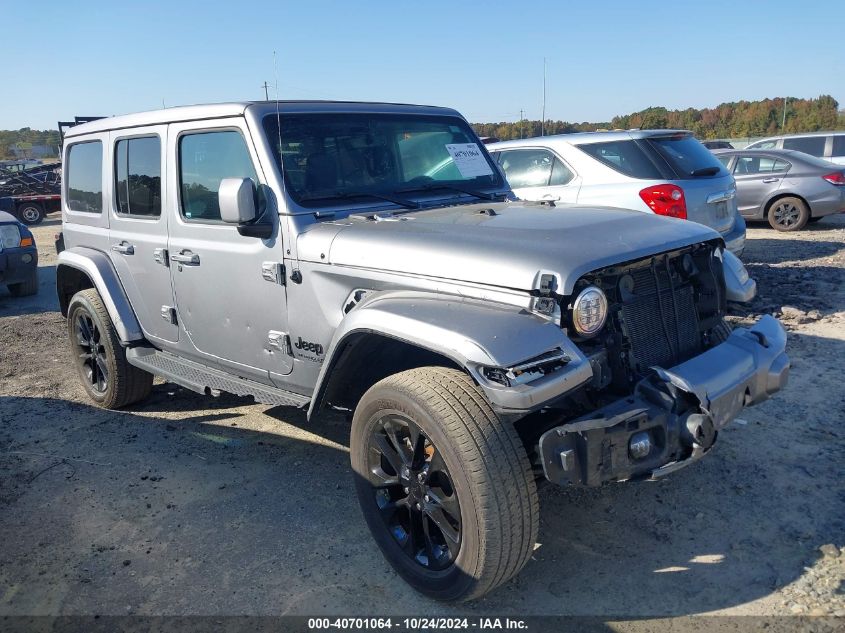 2021 Jeep Wrangler Unlimited High Altitude 4X4 VIN: 1C4HJXEN4MW608247 Lot: 40701064