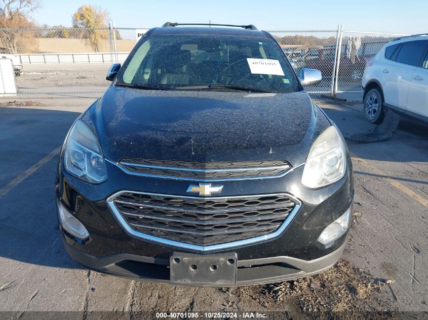 2016 Chevrolet Equinox Ltz VIN: 2GNFLGE39G6125942 Lot: 40701095