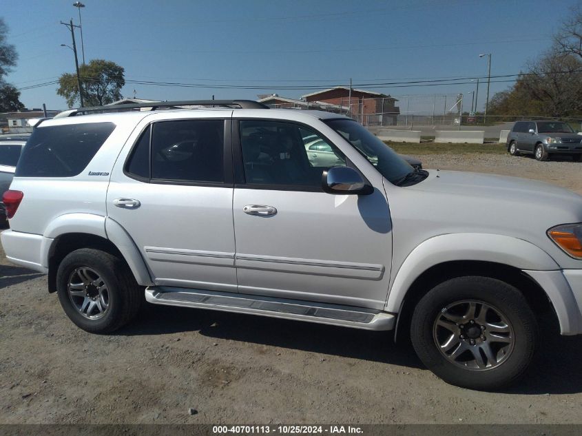 2007 Toyota Sequoia Limited V8 VIN: 5TDBT48A27S282511 Lot: 40701113