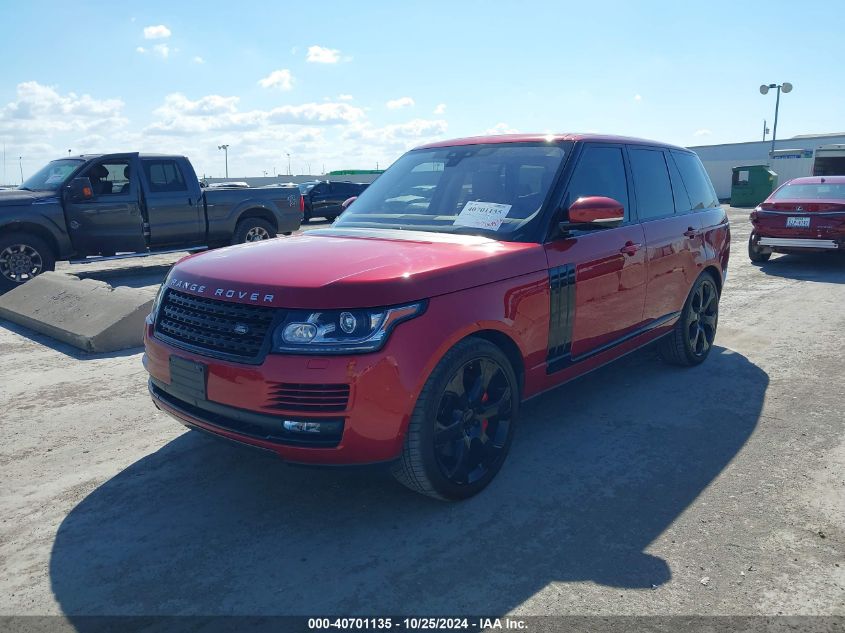 2017 Land Rover Range Rover 5.0L V8 Supercharged VIN: SALGS2FE2HA320734 Lot: 40701135