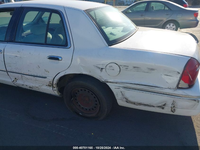 2000 Mercury Grand Marquis Gs VIN: 2MEFM74W6YX634382 Lot: 40701165