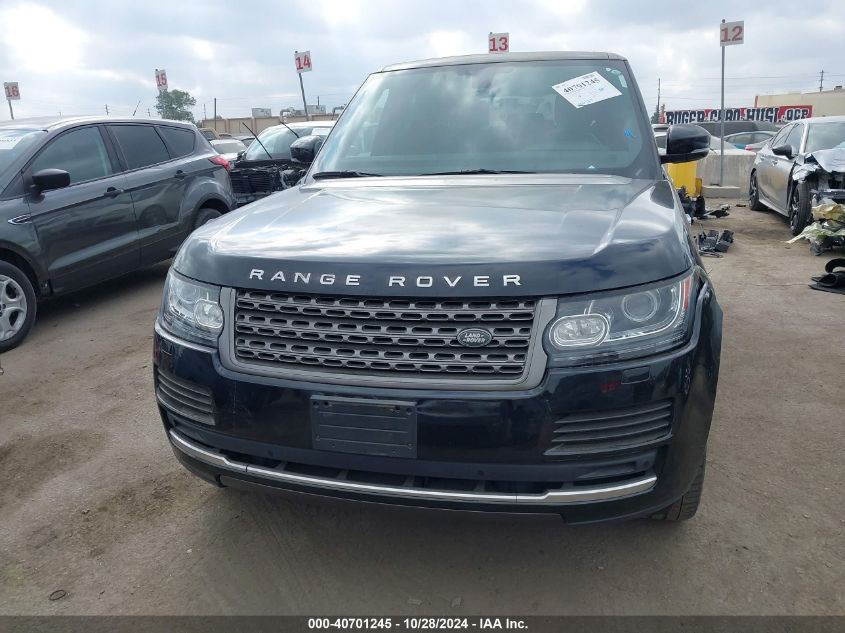 2015 Land Rover Range Rover 3.0L V6 Supercharged VIN: SALGR2VF0FA206329 Lot: 40701245