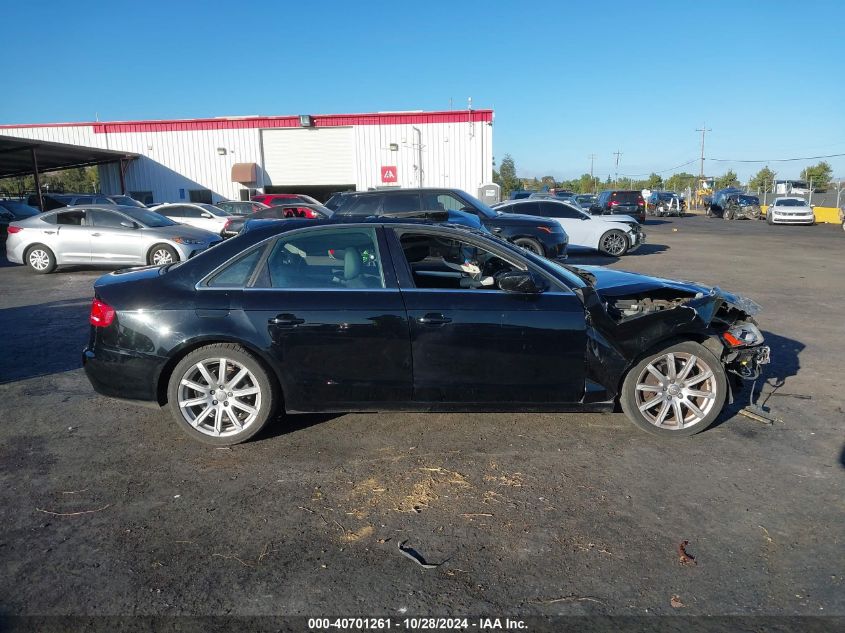 2011 Audi A4 2.0T Premium VIN: WAUFFAFL4BN047311 Lot: 40701261