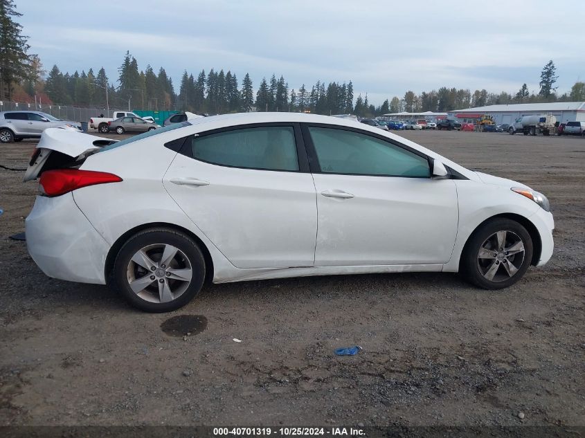 2013 Hyundai Elantra Gls VIN: 5NPDH4AE4DH452991 Lot: 40701319