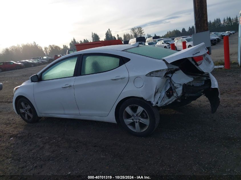 2013 Hyundai Elantra Gls VIN: 5NPDH4AE4DH452991 Lot: 40701319