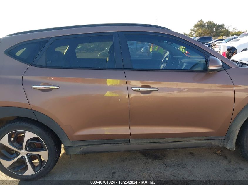 2016 Hyundai Tucson Limited VIN: KM8J33A2XGU097025 Lot: 40701324