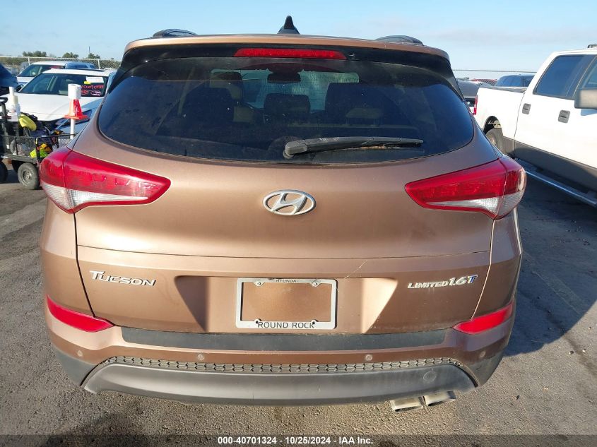 2016 Hyundai Tucson Limited VIN: KM8J33A2XGU097025 Lot: 40701324