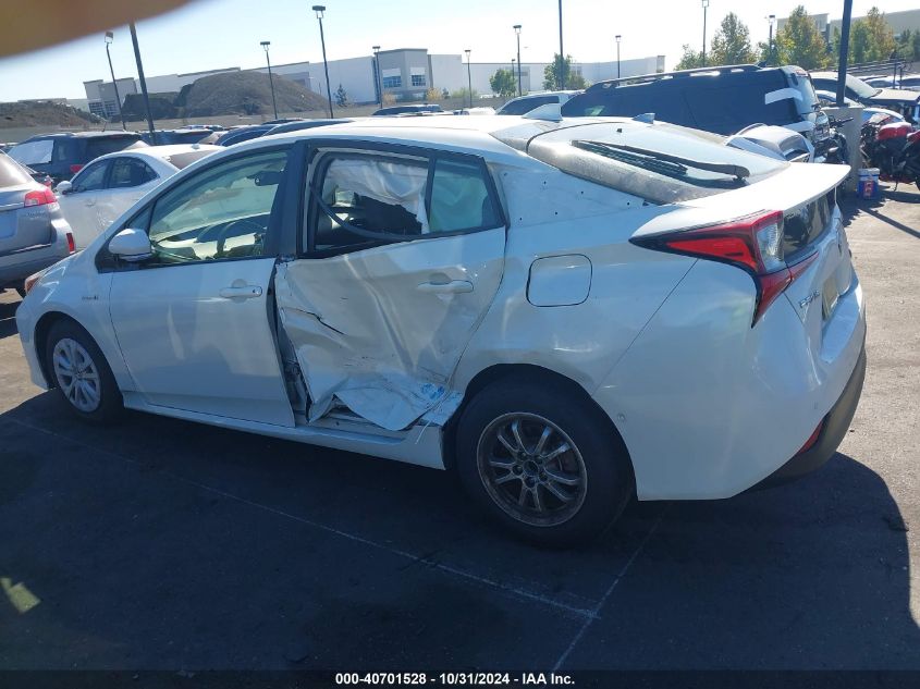 2019 Toyota Prius Le VIN: JTDKARFUXK3081580 Lot: 40701528