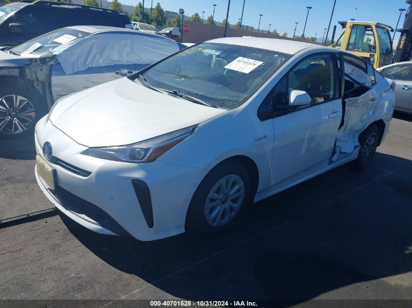 2019 Toyota Prius Le VIN: JTDKARFUXK3081580 Lot: 40701528