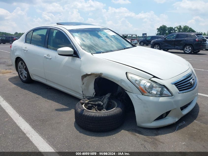 2013 Infiniti G37X VIN: JN1CV6AR7DM750852 Lot: 40701570