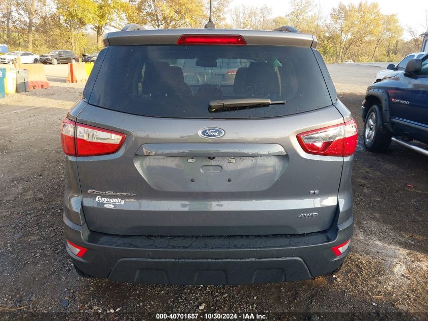 2021 Ford Ecosport Se VIN: MAJ6S3GL5MC400166 Lot: 40701657