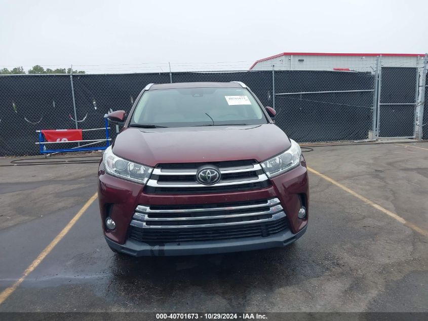 2018 Toyota Highlander Limited VIN: 5TDYZRFH6JS286591 Lot: 40701673