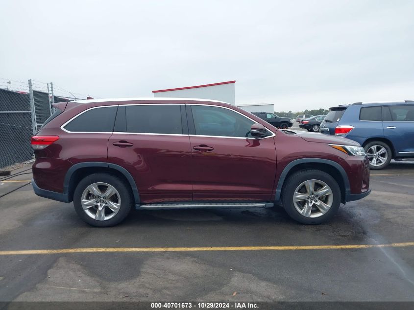 2018 Toyota Highlander Limited VIN: 5TDYZRFH6JS286591 Lot: 40701673