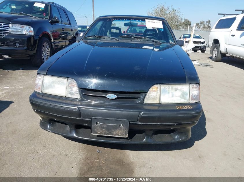 1988 Ford Mustang Lx VIN: 1FABP41E6JF189019 Lot: 40701735