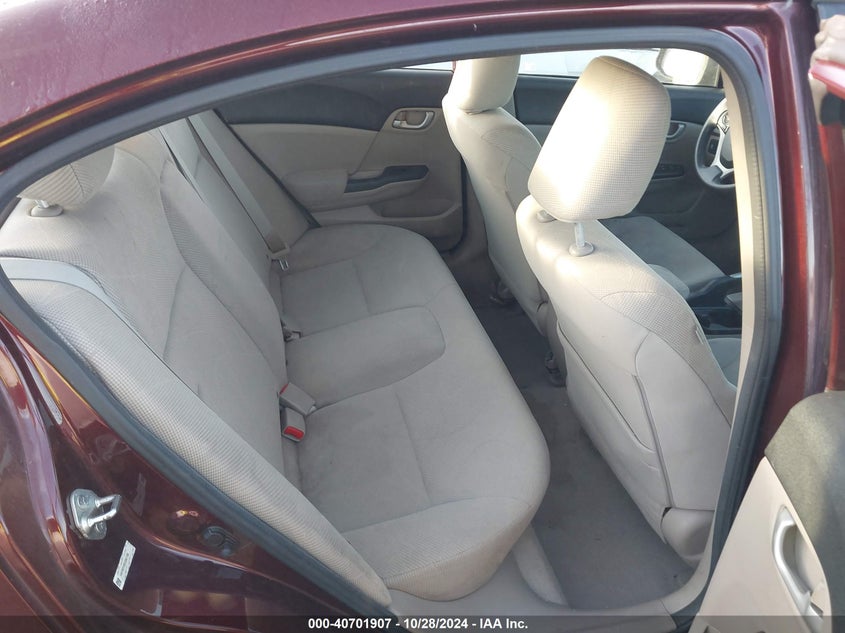 2012 Honda Civic Sdn Lx VIN: 19XFB2F53CE061745 Lot: 40701907