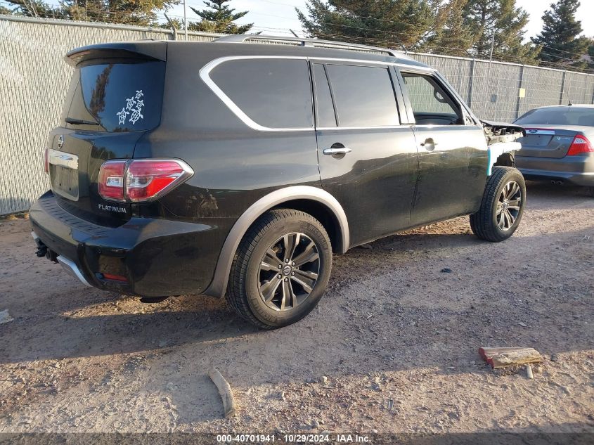 2018 Nissan Armada Platinum VIN: JN8AY2NE4J9730542 Lot: 40701941