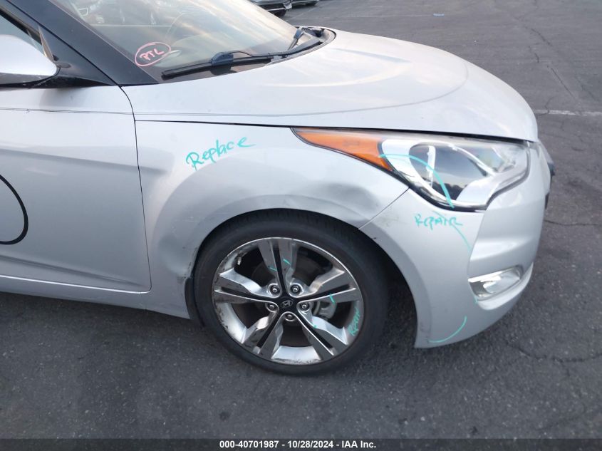 2016 Hyundai Veloster VIN: KMHTC6AD9GU298202 Lot: 40701987