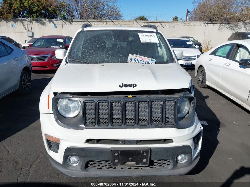 2019 Jeep Renegade Altitude Fwd VIN: ZACNJABB4KPK23286 Lot: 40702064