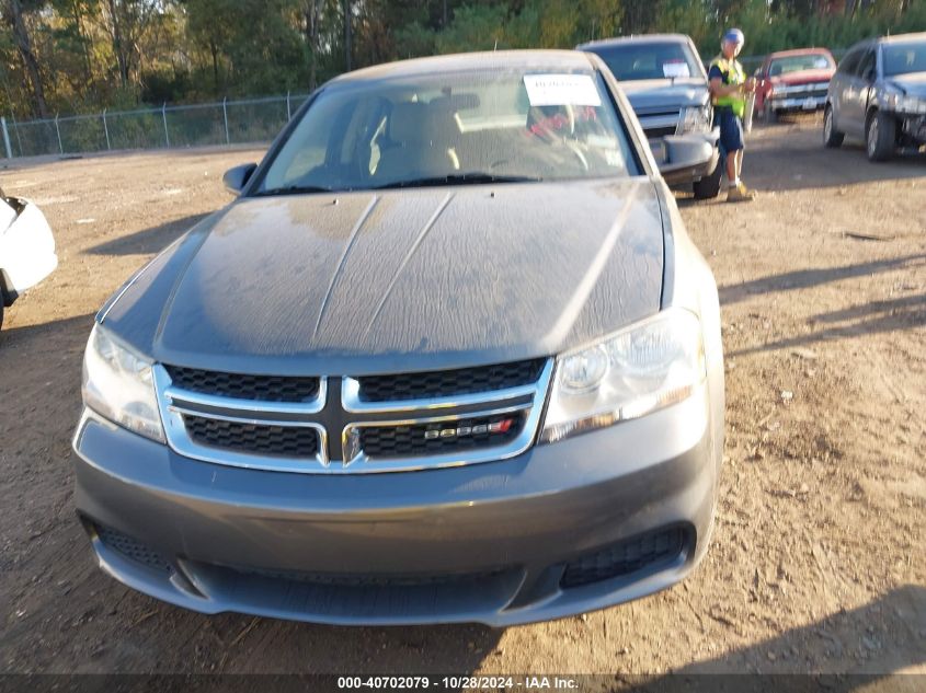 2013 Dodge Avenger Se VIN: 1C3CDZAB4DN666989 Lot: 40702079