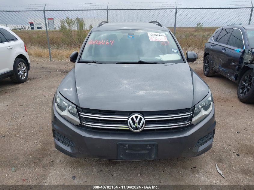 2016 Volkswagen Tiguan S VIN: WVGAV7AX5GW608612 Lot: 40702164