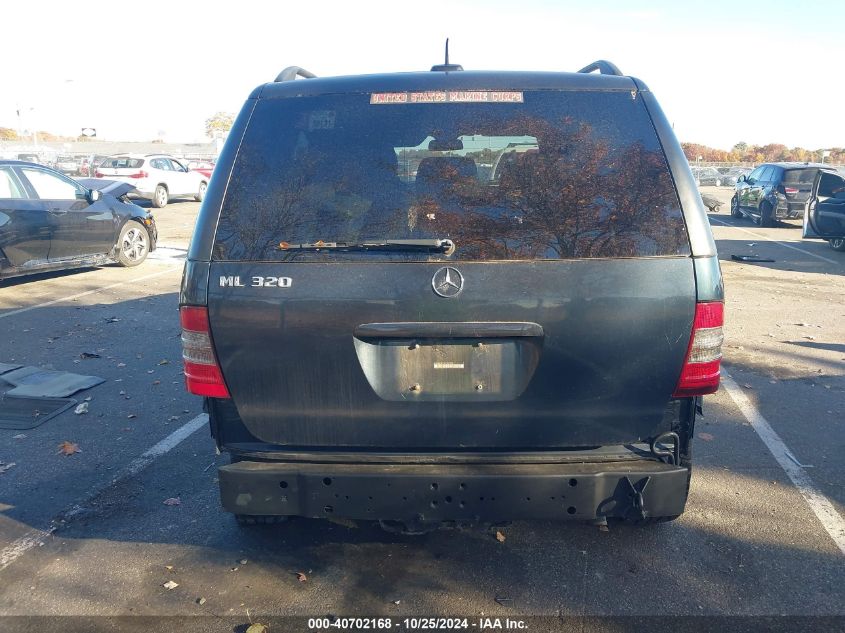 2001 Mercedes-Benz Ml 320 VIN: 4JGAB54E71A285725 Lot: 40702168