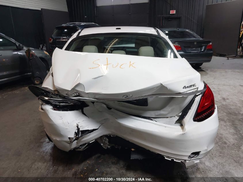 2019 Mercedes-Benz C 300 4Matic VIN: 55SWF8EB9KU321278 Lot: 40702200