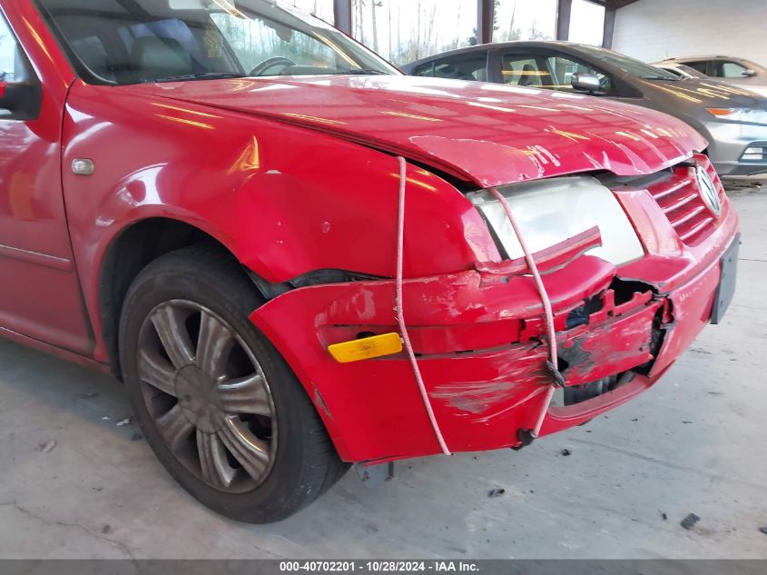 2001 Volkswagen Jetta Gls VIN: WVWSB61J81W670682 Lot: 40702201