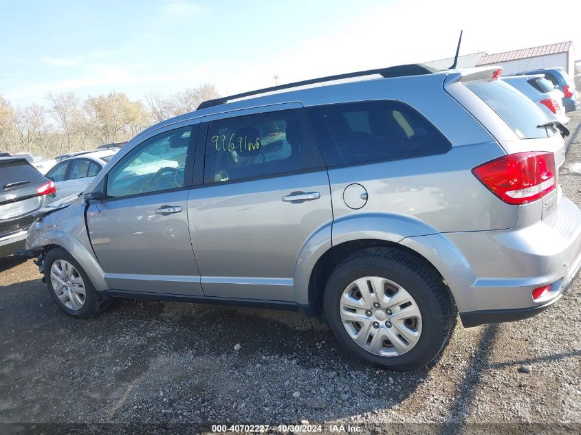 2019 Dodge Journey Se VIN: 3C4PDCBB6KT835643 Lot: 40702227