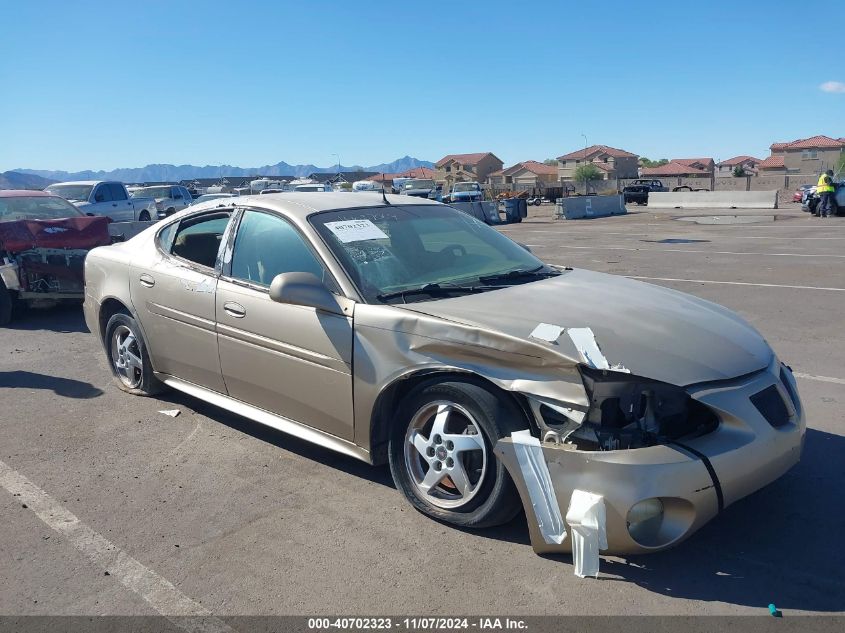 2004 Pontiac Grand Prix Gt2 VIN: 2G2WS522541208390 Lot: 40702323