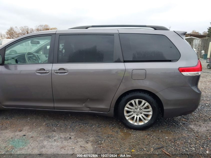 2014 Toyota Sienna Xle V6 8 Passenger VIN: 5TDYK3DC5ES524266 Lot: 40702506