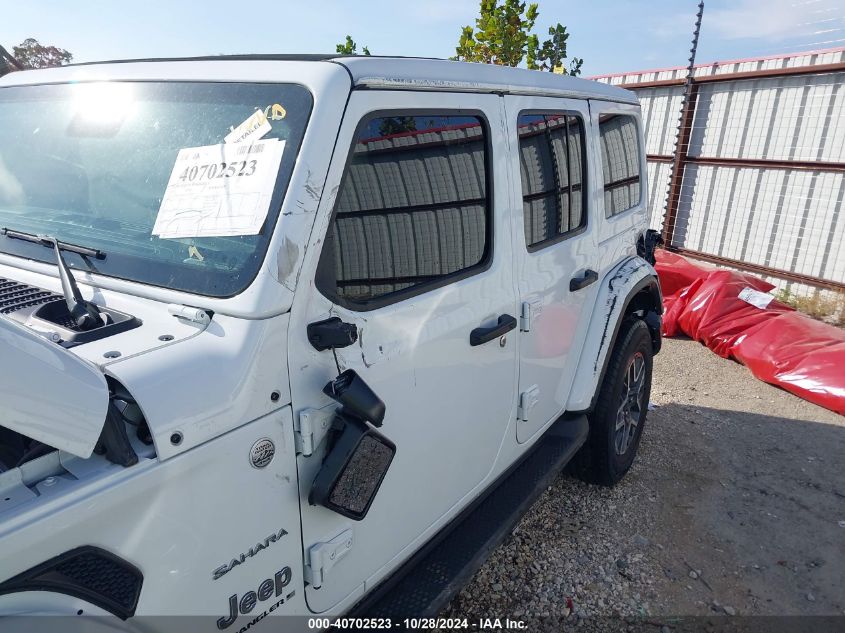 2024 Jeep Wrangler 4-Door Sahara 4X4 VIN: 1C4PJXEG6RW260472 Lot: 40702523