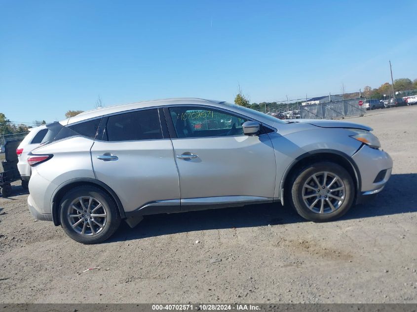 2017 Nissan Murano Sl VIN: 5N1AZ2MH3HN100691 Lot: 40702571