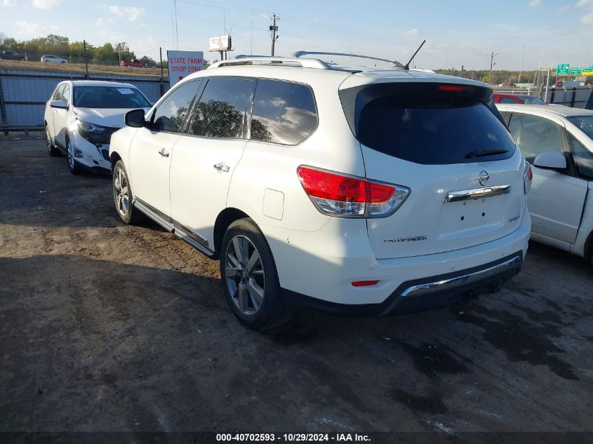 2013 Nissan Pathfinder Platinum VIN: 5N1AR2MN3DC663574 Lot: 40702593