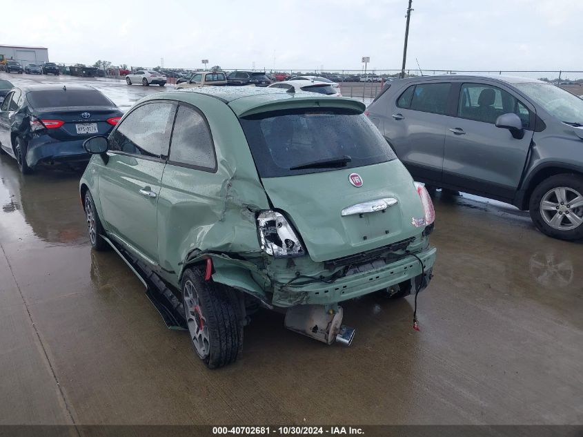 2015 Fiat 500 Sport VIN: 3C3CFFBR3FT558578 Lot: 40702681