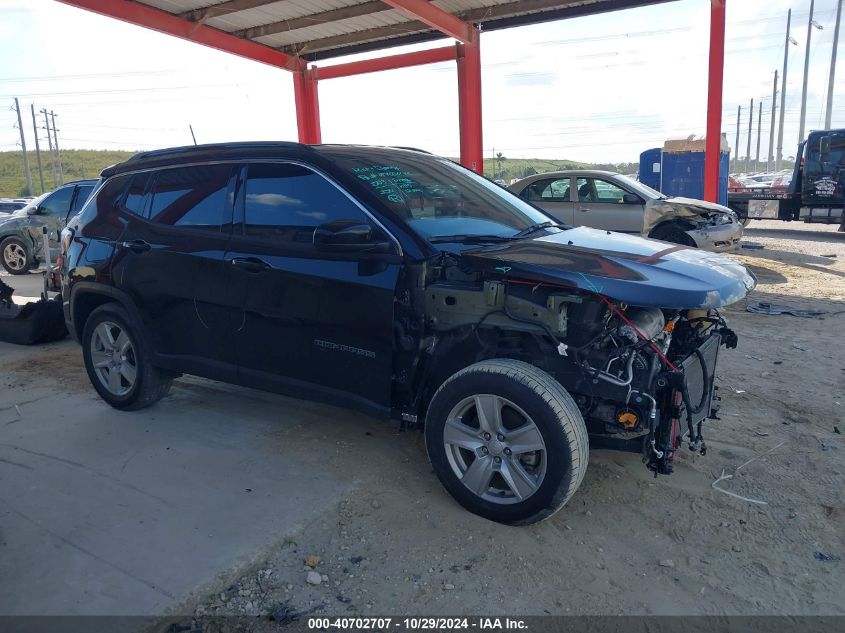 2022 Jeep Compass Latitude Fwd VIN: 3C4NJCBB3NT182578 Lot: 40702707