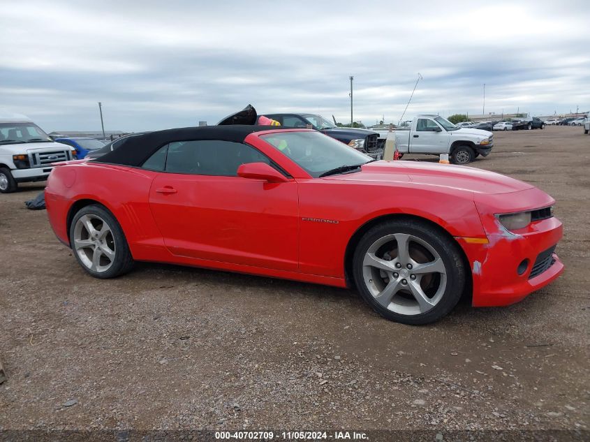 2014 Chevrolet Camaro 2Lt VIN: 2G1FC3D32E9309787 Lot: 40702709