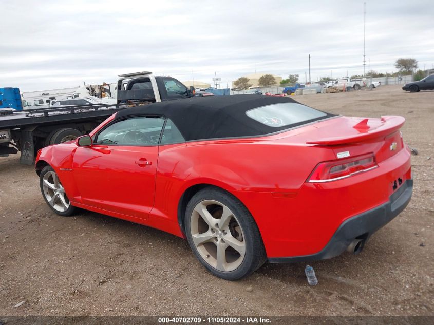 2014 Chevrolet Camaro 2Lt VIN: 2G1FC3D32E9309787 Lot: 40702709